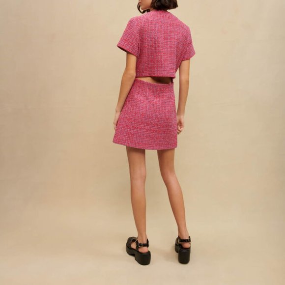 Maje Rolia Tweed Cut Out Dress - Picture 4 of 4